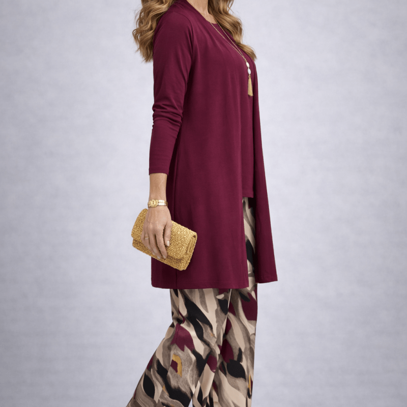 Luana™ | Conjunto de 3 Peças Roxo - | Benedita Lisboa