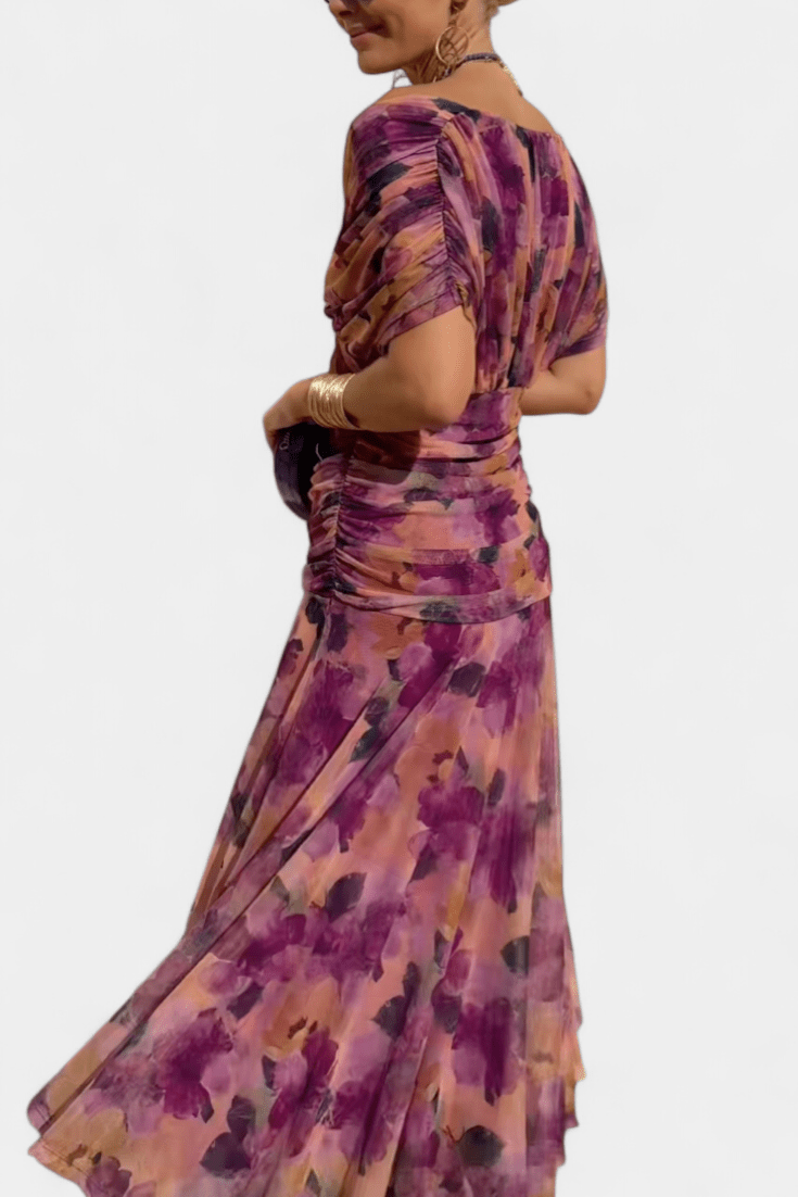 Luana™ | Vestido elegante com decote em V - | Benedita Lisboa