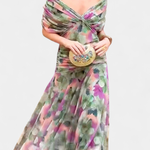Luana™ | Vestido elegante com decote em V - | Benedita Lisboa