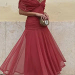 Luana™ | Vestido elegante com decote em V - | Benedita Lisboa