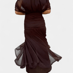 Luana™ | Vestido elegante com decote em V - | Benedita Lisboa