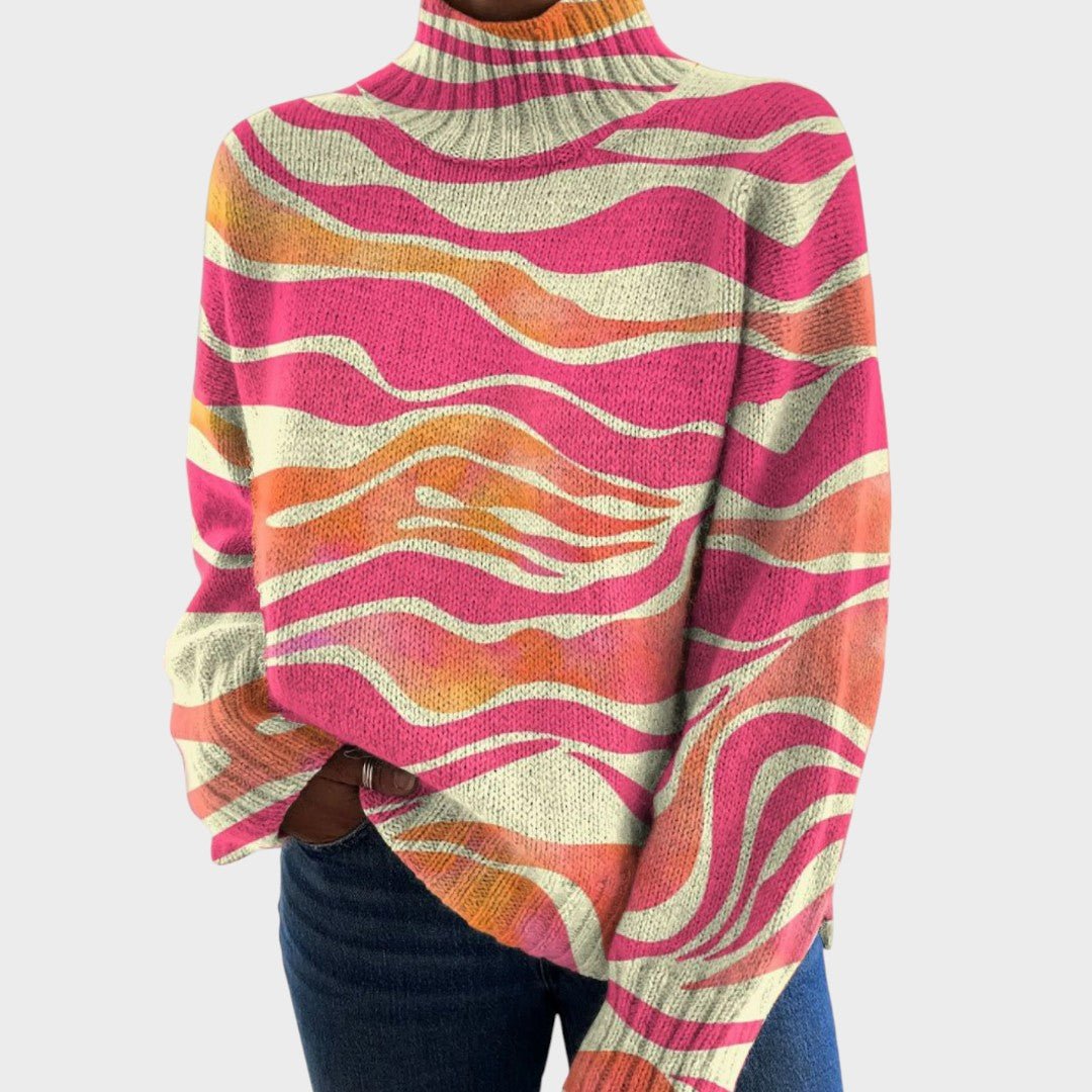 Lúcia™ | Camisola de Malha Artística - | Benedita Lisboa