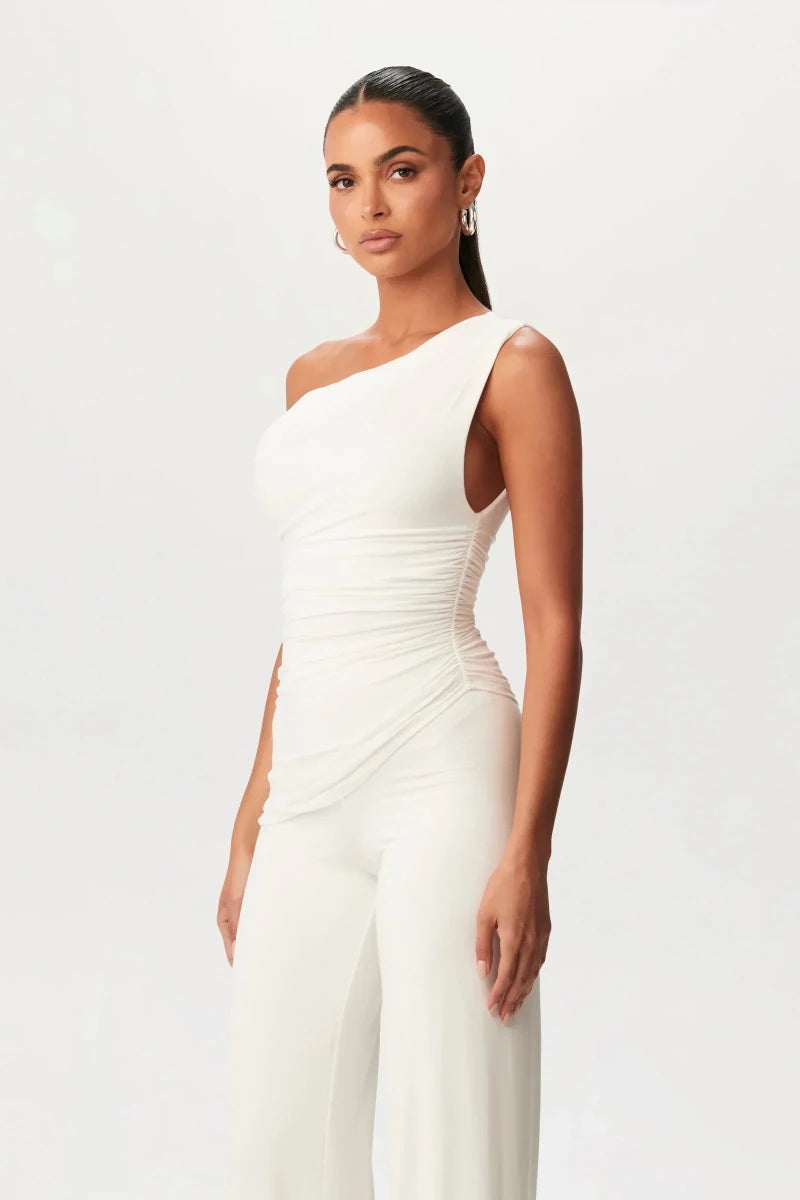 LÚCIA™ | Conjunto Elegante com Corte Assimétrico - | Benedita Lisboa