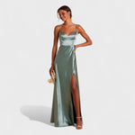 Lucía Satin™ | Vestido comprido - | Benedita Lisboa