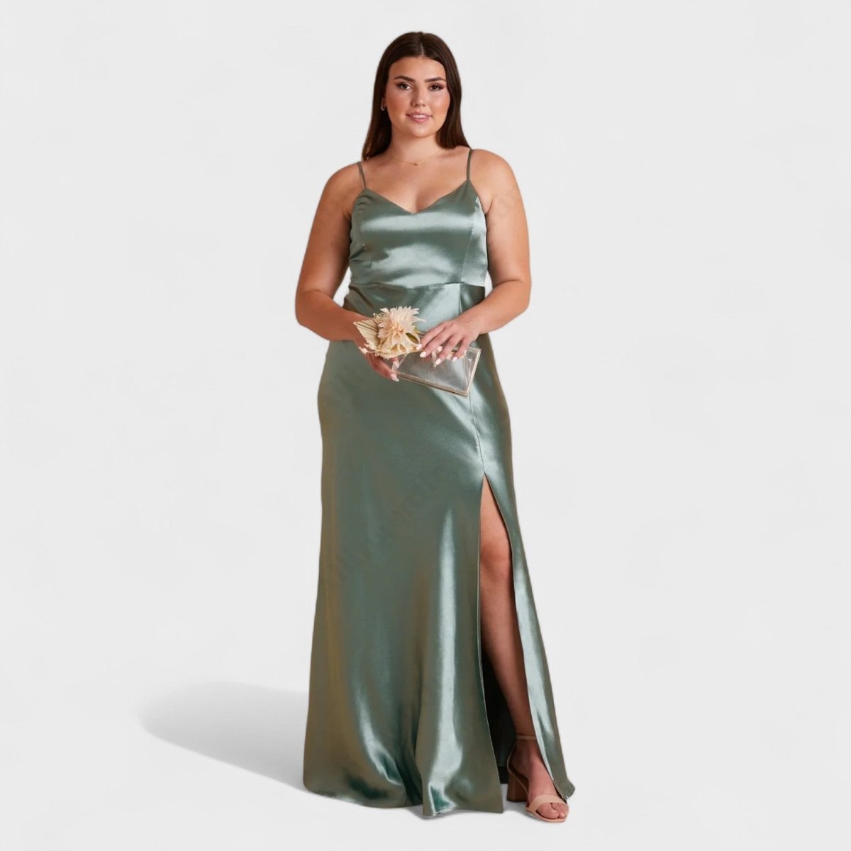 Lucía Satin™ | Vestido comprido - | Benedita Lisboa