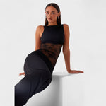 Lucinda™ | Vestido comprido de renda preto - | Benedita Lisboa