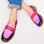 Lunessa™ | Mocassins com acento colorido - | Benedita Lisboa
