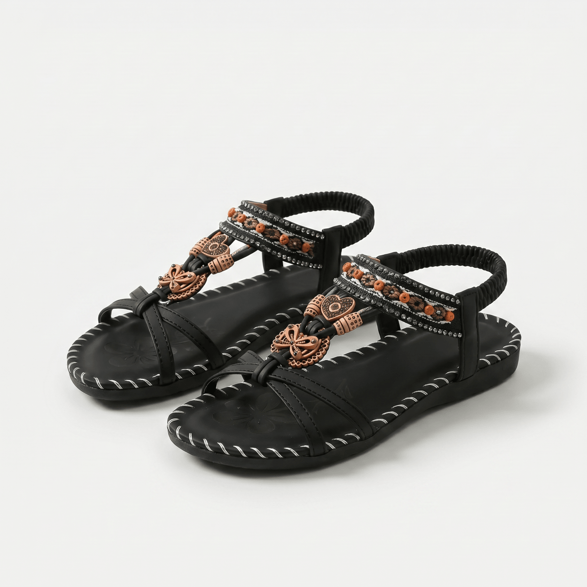 Lurdes™ | Sandália Artesanal Ortopédica Comfort Plus - Sandals | Benedita Lisboa