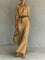 Lurdes™ | Vestido Maxi Transpassado Com Cinto - | Benedita Lisboa