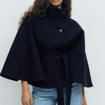 Lusana™ | Casaco elegante com cinto - | Benedita Lisboa