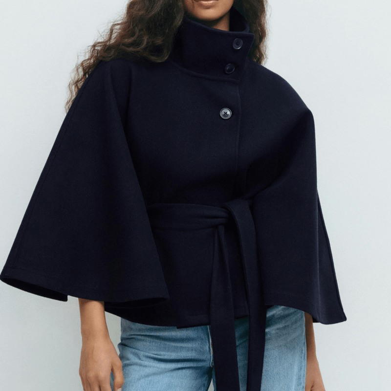 Lusana™ | Casaco elegante com cinto - | Benedita Lisboa