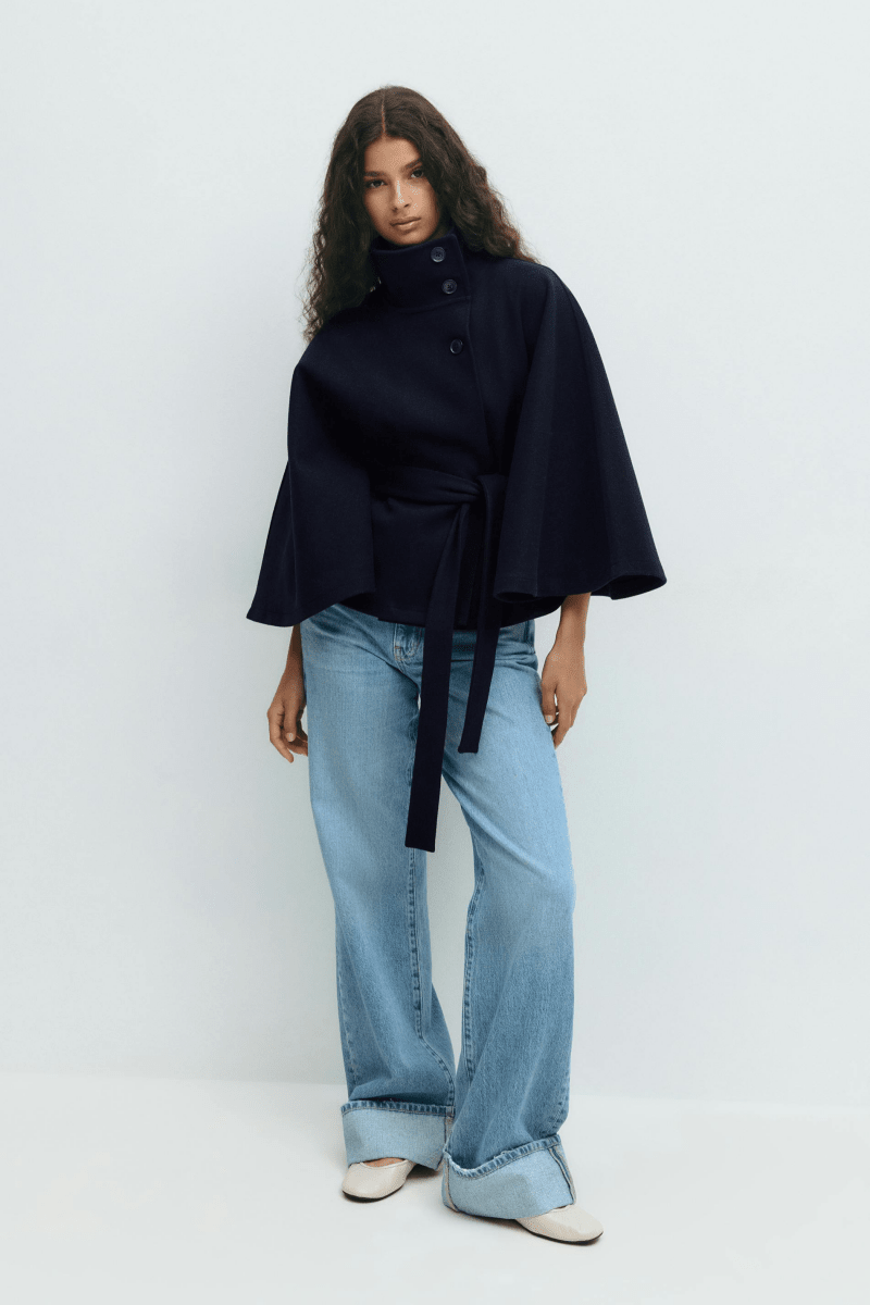 Lusana™ | Casaco elegante com cinto - | Benedita Lisboa
