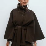 Lusana™ | Casaco elegante com cinto - | Benedita Lisboa