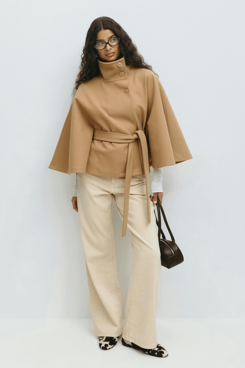 Lusana™ | Casaco elegante com cinto - | Benedita Lisboa