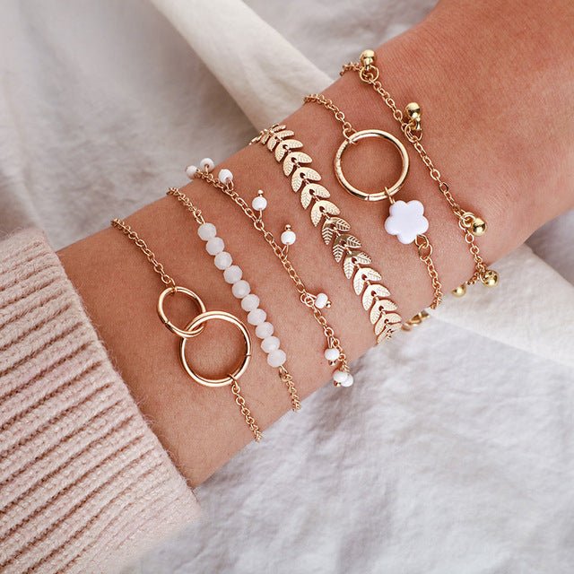 LuxJoy Conjunto Pulseiras De Ouro Antigas - Coleção Vintage - | Benedita Lisboa