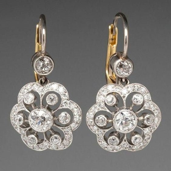 Luzaro Brincos Mandala Vintage - Cristal Cintilante - | Benedita Lisboa