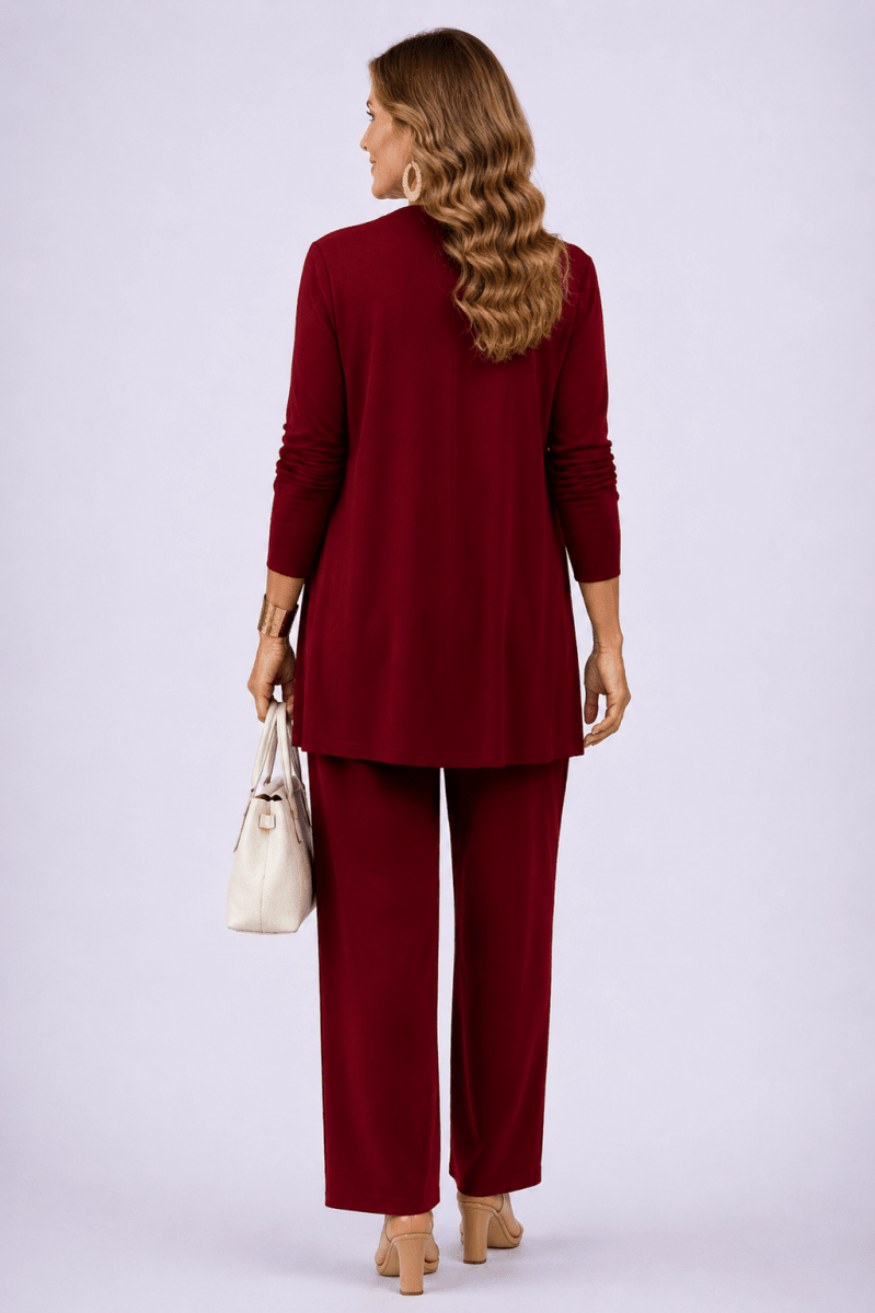 Madalena™ | Conjunto de 3 Peças Branco e Vermelho - | Benedita Lisboa