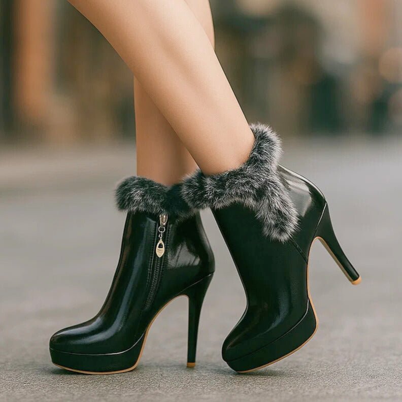 Magda™ | Botas Com Salto Quentinhos - | Benedita Lisboa