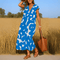 Magda™ | Vestido fluido com decote em V - | Benedita Lisboa