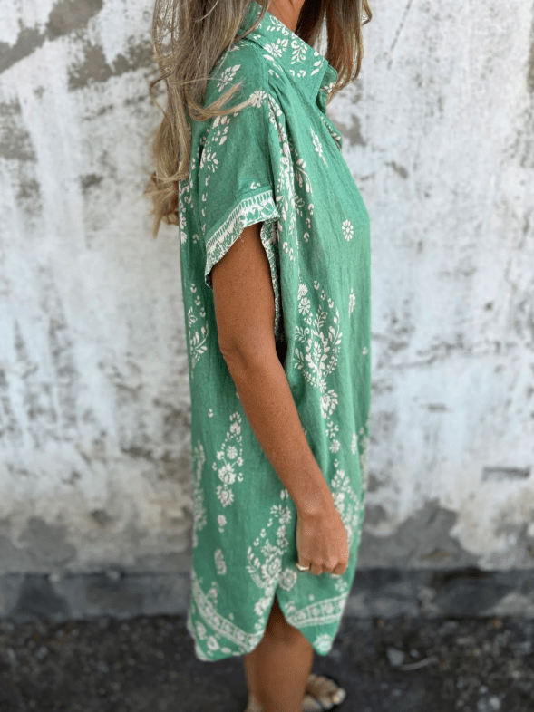 Manuela™ | Vestido com Bolso, Leve e Confortável, Ideal para Dias Quentes e de Praia - | Benedita Lisboa