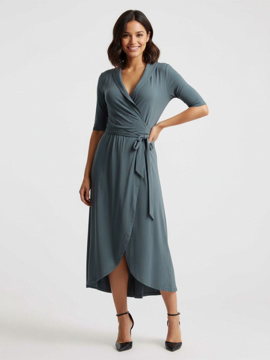 Manuela™ | Vestido Midi Elegância Sem Esforço - Dress | Benedita Lisboa