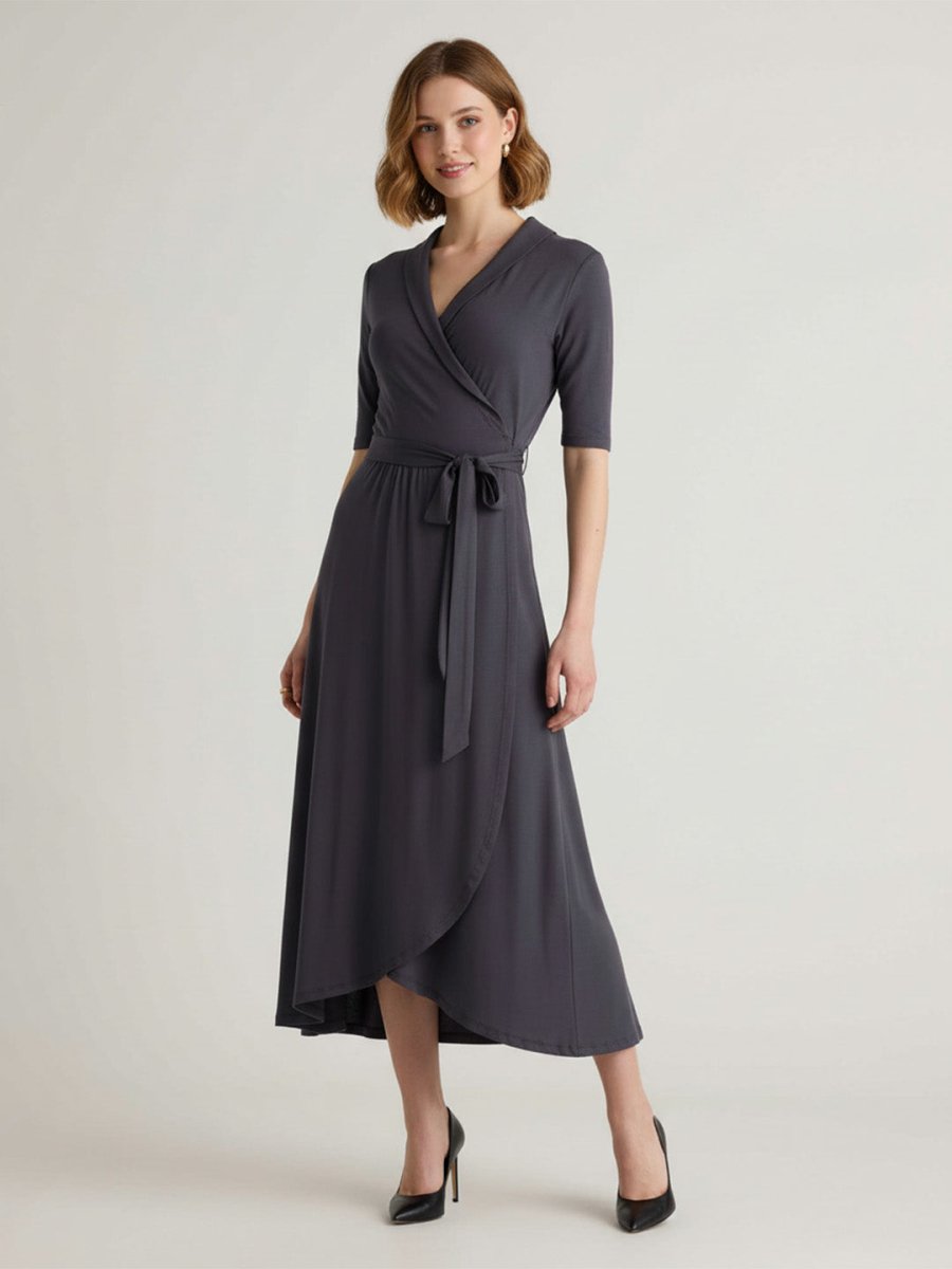 Manuela™ | Vestido Midi Elegância Sem Esforço - Dress | Benedita Lisboa