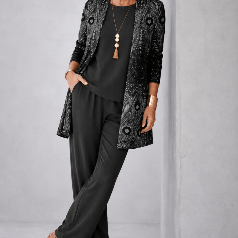 Márcia™ | Conjunto de 3 Peças Preto - | Benedita Lisboa
