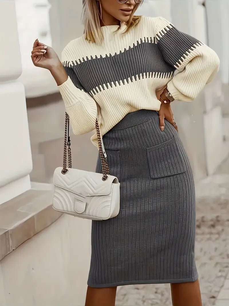 MARGARIDA™ | Conjunto Malha Chic Sofisticado - | Benedita Lisboa