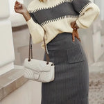 MARGARIDA™ | Conjunto Malha Chic Sofisticado - | Benedita Lisboa