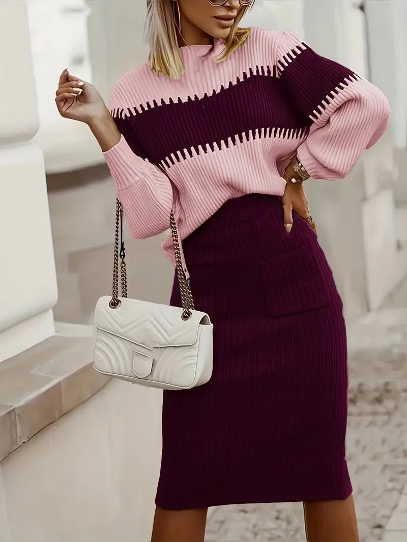 MARGARIDA™ | Conjunto Malha Chic Sofisticado - | Benedita Lisboa