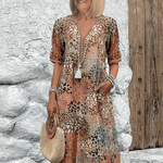 Margarida™ | Vestido Midi Floral Elegante - | Benedita Lisboa