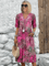 Margarida™ | Vestido Midi Floral Elegante - | Benedita Lisboa
