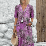Margarida™ | Vestido Midi Floral Elegante - | Benedita Lisboa