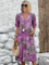 Margarida™ | Vestido Midi Floral Elegante - | Benedita Lisboa