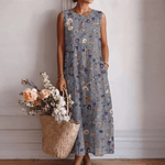 Margarida™ | Vestido Midi para o Dia a Dia - Vestido | Benedita Lisboa
