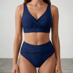 Maria™ | Biquíni Cropped Cintura Alta - | Benedita Lisboa