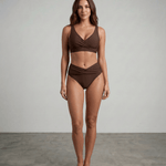 Maria™ | Biquíni Cropped Cintura Alta - | Benedita Lisboa