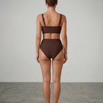 Maria™ | Biquíni Cropped Cintura Alta - | Benedita Lisboa