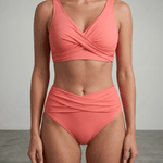 Maria™ | Biquíni Cropped Cintura Alta - | Benedita Lisboa