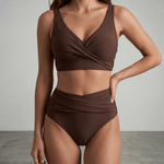 Maria™ | Biquíni Cropped Cintura Alta - | Benedita Lisboa