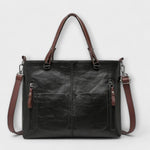 Maria™ | Bolsa de couro elegante - | Benedita Lisboa