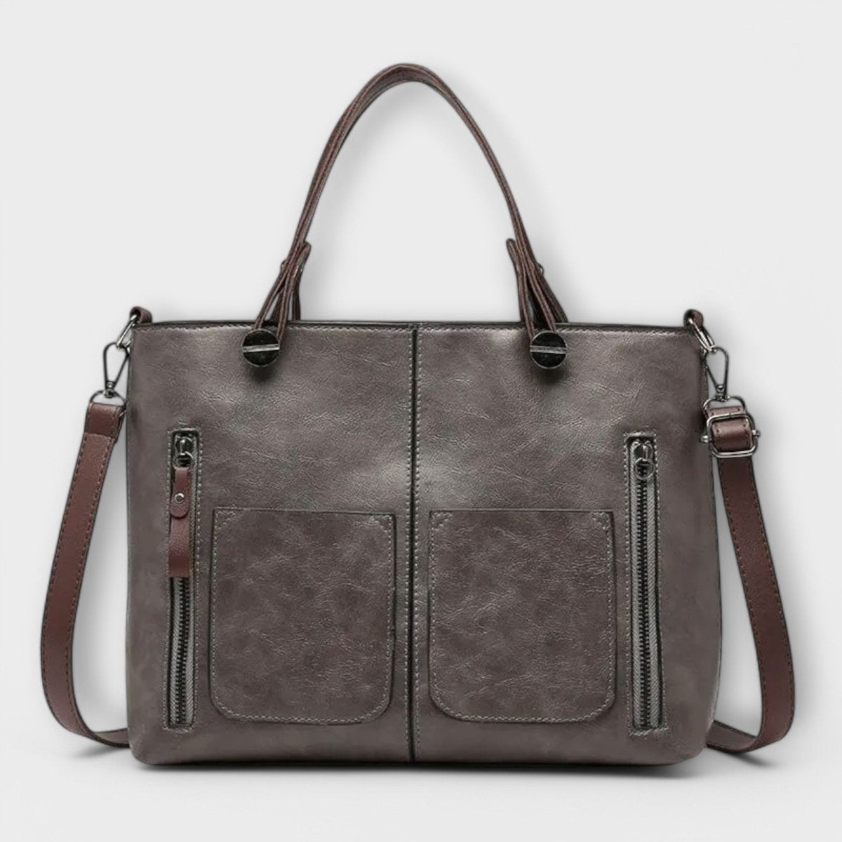 Maria™ | Bolsa de couro elegante - | Benedita Lisboa