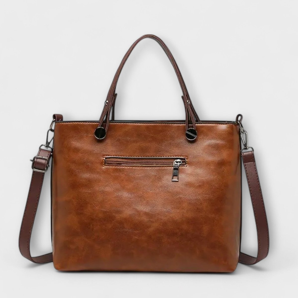 Maria™ | Bolsa de couro elegante - | Benedita Lisboa