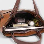 Maria™ | Bolsa de couro elegante - | Benedita Lisboa