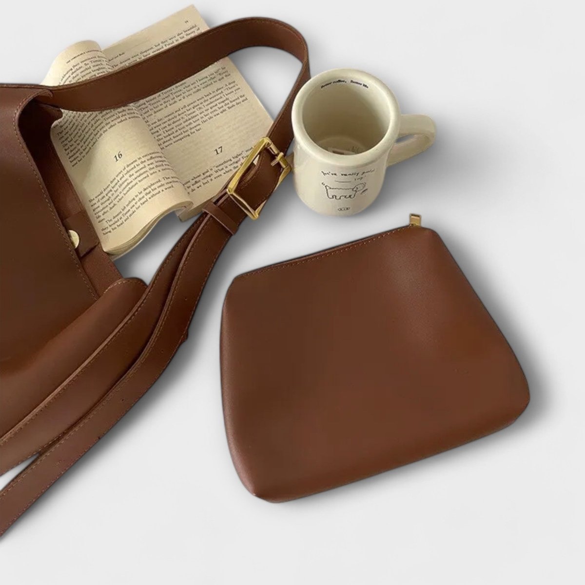 Maria™ | Bolsa de ombro elegante - | Benedita Lisboa