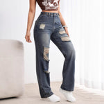 Maria™ | Jeans Rasgadas Cintura Alta - 0 | Benedita Lisboa
