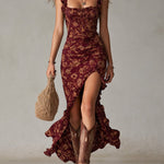 Maria™ | Vestido Floral Elegante - Sleeveless Maxi Dress | Benedita Lisboa
