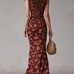 Maria™ | Vestido Floral Elegante - Sleeveless Maxi Dress | Benedita Lisboa