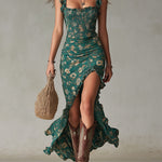 Maria™ | Vestido Floral Elegante - Sleeveless Maxi Dress | Benedita Lisboa