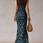 Maria™ | Vestido Floral Elegante - Sleeveless Maxi Dress | Benedita Lisboa